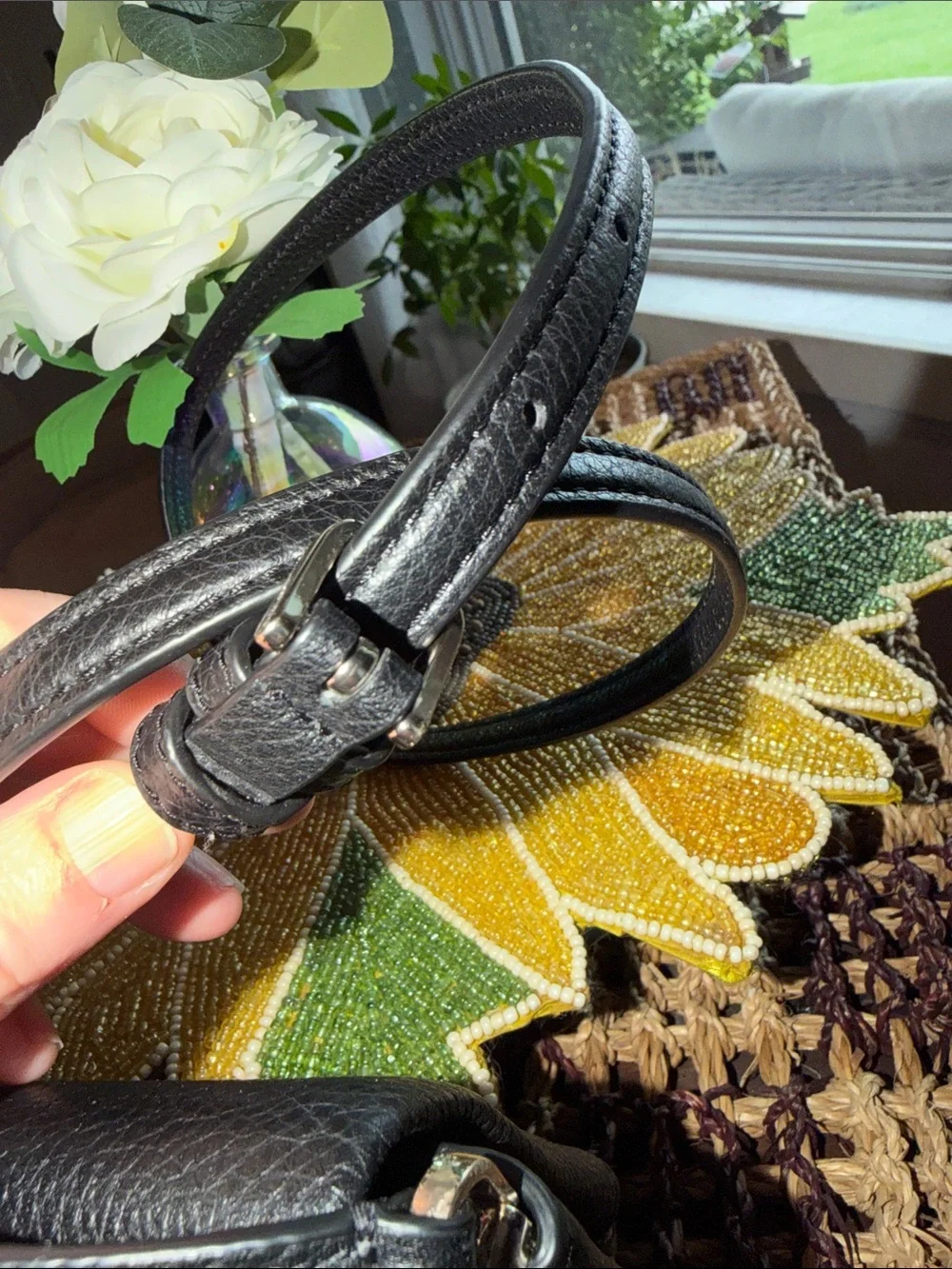 kate spade Black Pebbled Leather Crossbody with Front Zip